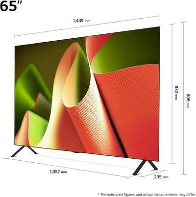 LG OLED65B49LA TV 65" (165 cm) OLED Fernseher (α8 4K AI-Prozessor, webOS 24, Dolby Vision, bis zu 12