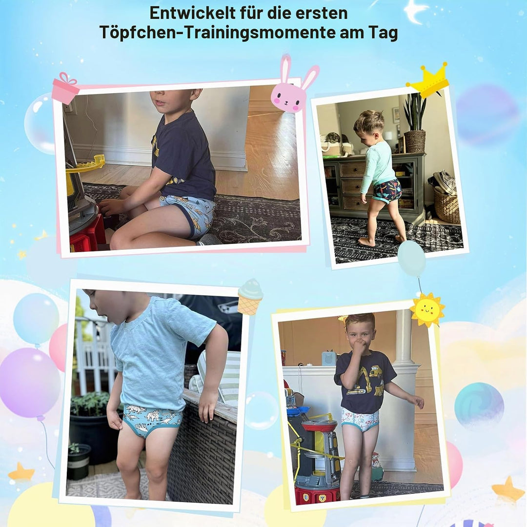 MOEMOE BABY Töpfchen Trainingshose 10 Stück Töpfchen Trainingshosen Kinder Unterhosen für Jungen 7 J