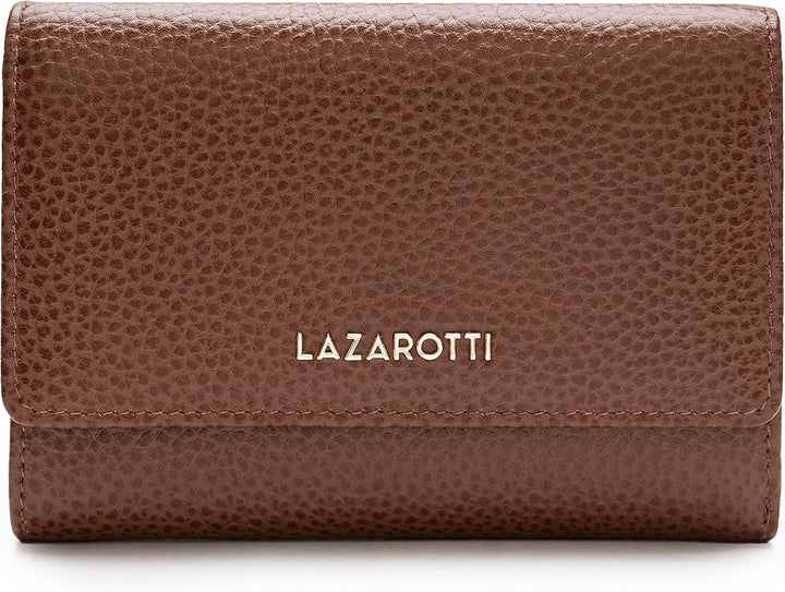 Lazarotti Bologna XL Leder Damen-Geldbörse | grosses Reissverschlussfach, 15 Kartenfächer, RFID-Schu