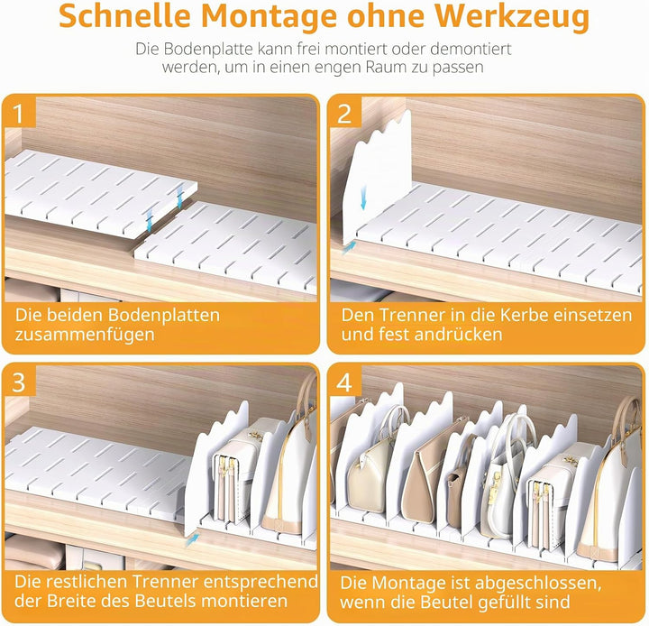 Ronlap Schrank Organisator, Brieftaschen-Teiler, Einbauschranksysteme, Verstellbarer Schrank-Speiche