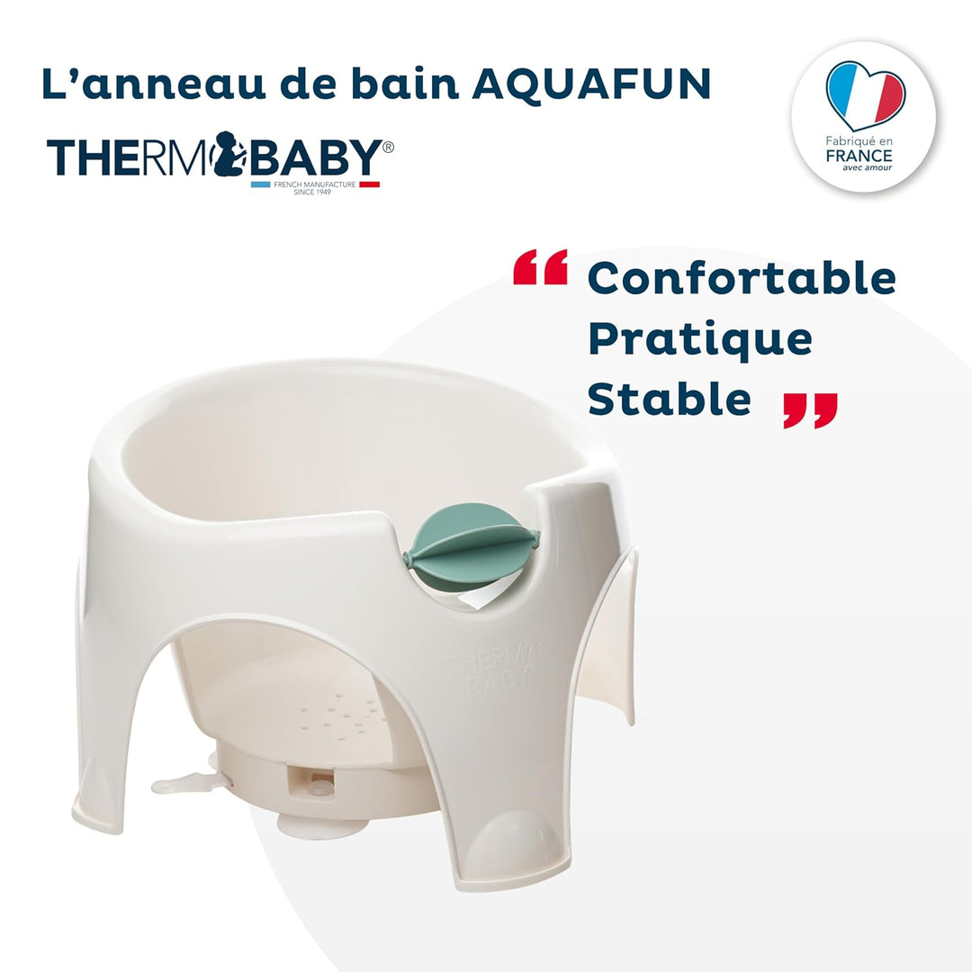 THERMOBABY Schwimmring für Kinder AQUAFUN Weiss - Blaues Spielzeug, weiß
