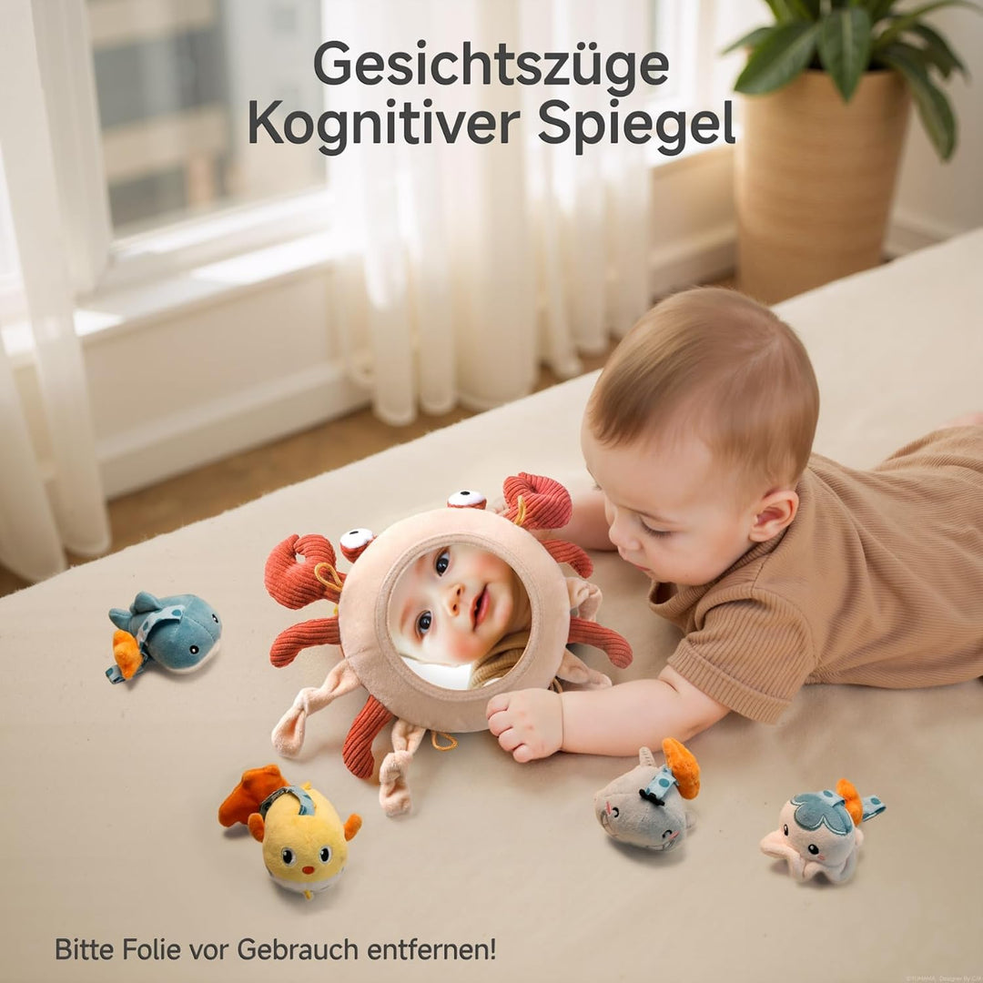 TUMAMA Baby Kinderwagen Spielzeug ab 0 2 3 4 6 8 9 12 Monate, Krabbe Spielbogen Anhänger Greifspielz