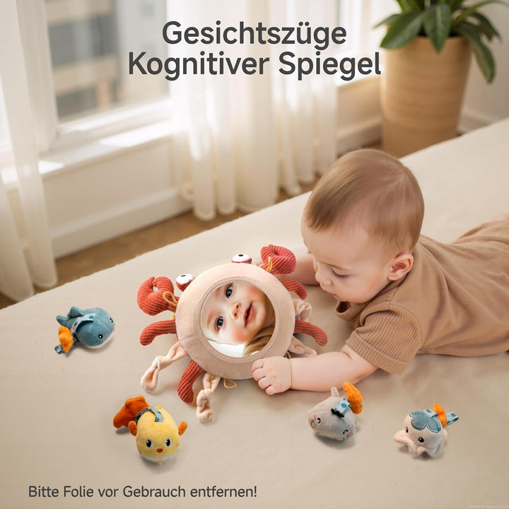 TUMAMA Baby Kinderwagen Spielzeug ab 0 2 3 4 6 8 9 12 Monate, Krabbe Spielbogen Anhänger Greifspielz
