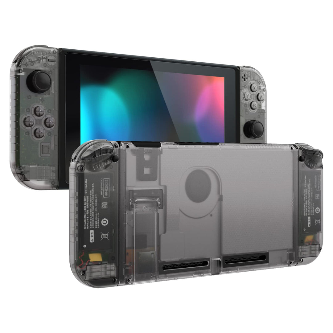 eXtremeRate Hülle Case für Nintendo Switch Joycon/Konsole, Rückgehäuse&Kickstand für Switch Console,