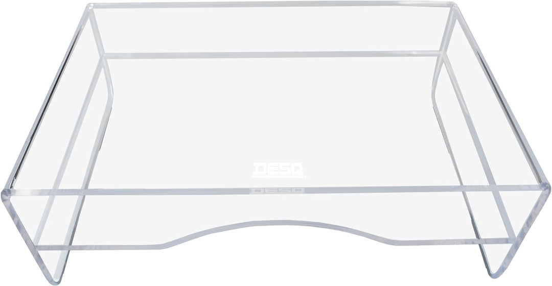 Desq Acryl Monitorständer Höhe 120 mm Briefablage Dutch Design, Transparent Mit Ablage, Mit Ablage