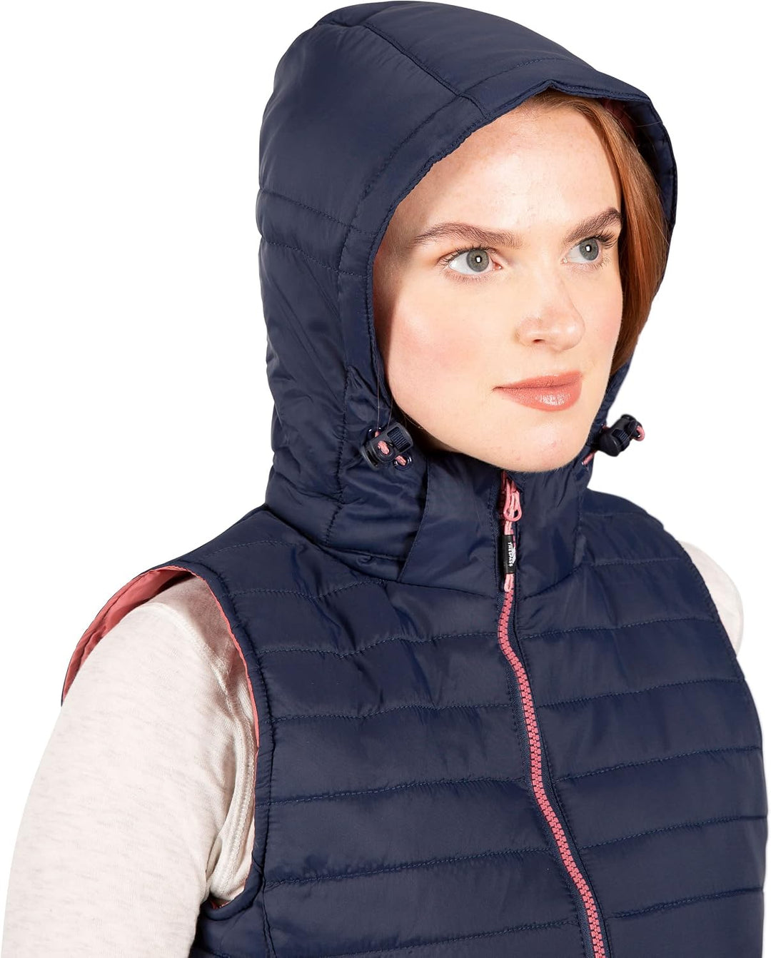 Trespass Damen Aretha Warme Gepolsterte Jacke Mit Abnehmbarer Kapuze (1er Pack) 16 Navy Dusty Rose,