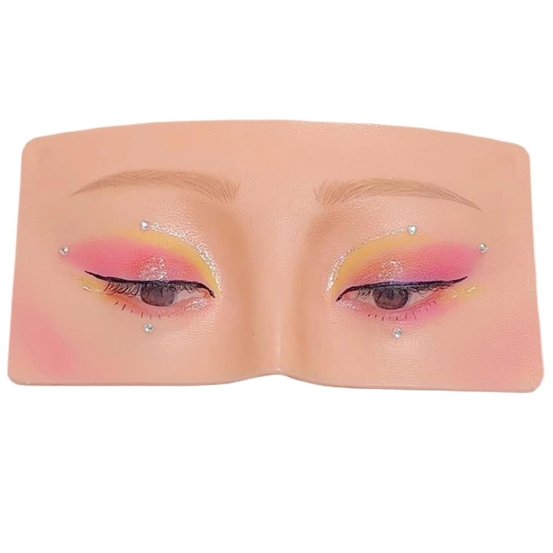 Kixolazr Augen-Make-up-Übungsbrett – realistisches Kosmetik-Make-up-Werkzeug aus Silikon – Augen-Mak