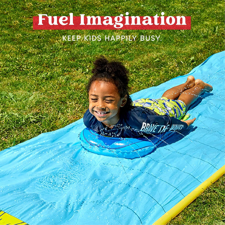 JOYIN 585cm x 90 cm Slip and Slide Wasserrutsche mit 1 Bodyboard, Kinder Wasserrutsche, Sommerspielz