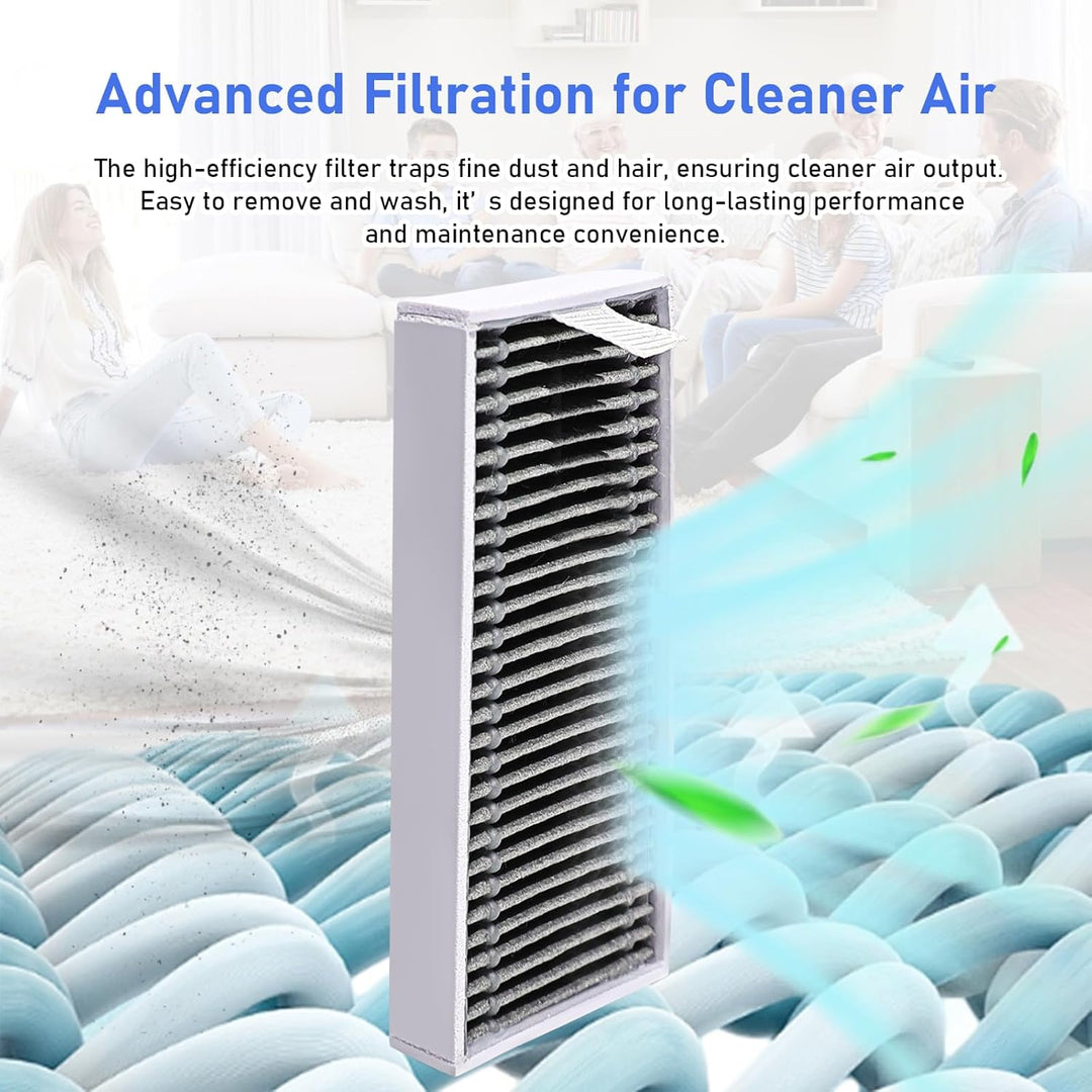 Zubehör Ersatz für Ecovacs Deebot X11 OmniCyclone Staubsauger Ersatzteil, 1 Hauptbürste,2 Wischtuchr