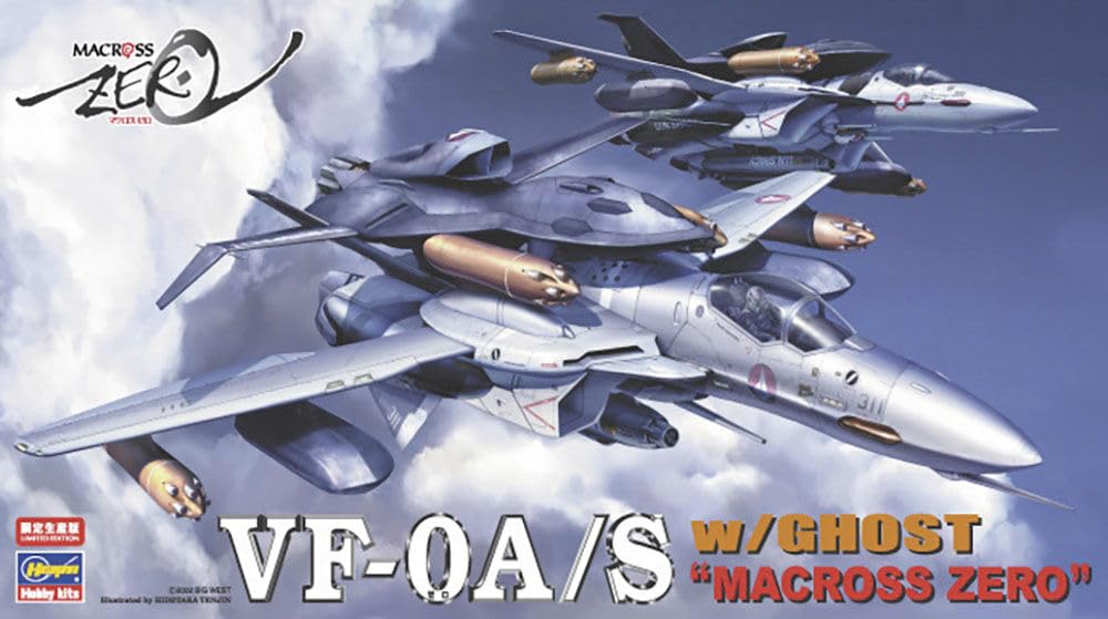 Hasegawa 65777 1/72 VF-0A/S mit Ghost Macross Zero Modellbausatz, Mehrfarbig