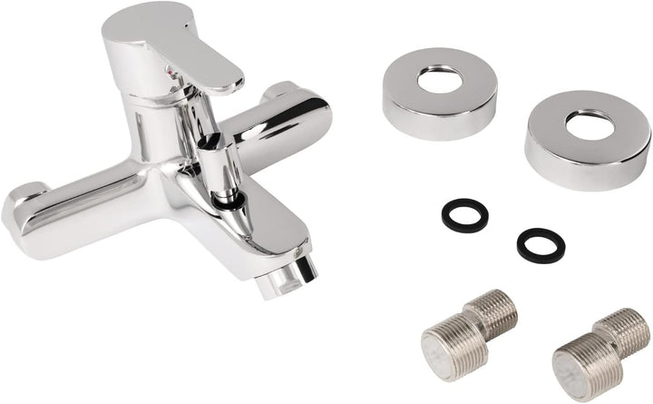 'aquaSu® Badewannenarmatur Jetmix Style, mit Typ 1/2 '' Brauseabgang unten und Umstell-Funktion, Ein