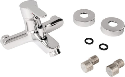 'aquaSu® Badewannenarmatur Jetmix Style, mit Typ 1/2 '' Brauseabgang unten und Umstell-Funktion, Ein