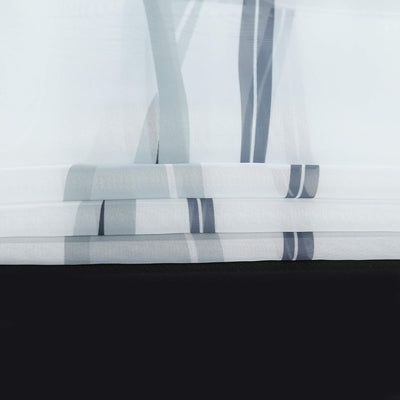 ESLIR Raffrollo mit Schlaufen Gardinen Küche Raffgardinen Transparent Schlaufenrollo Vorhänge Mit We