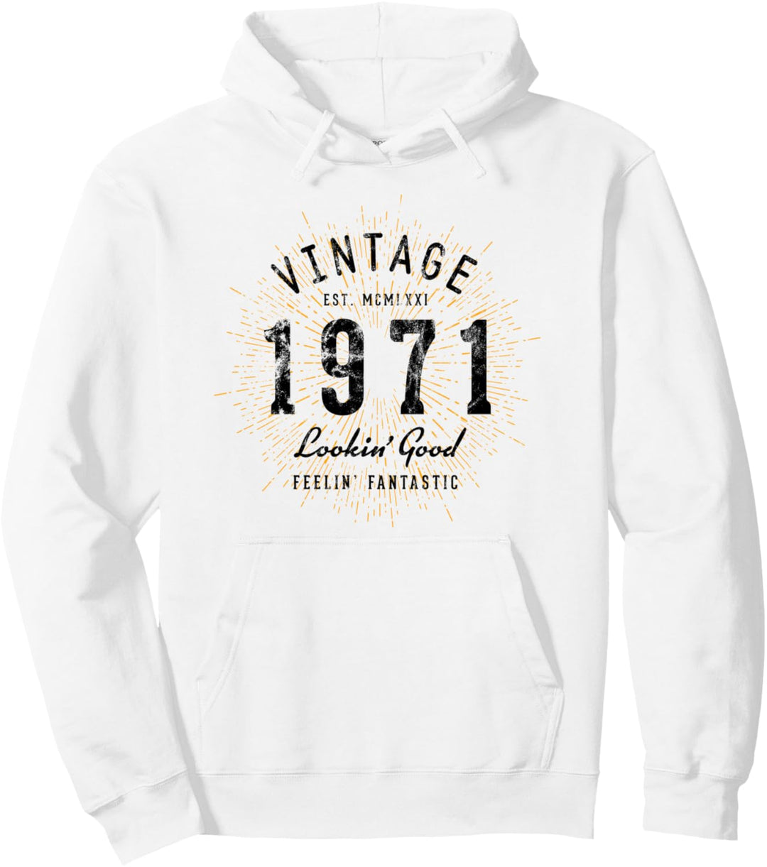 Vintage Geburtstag geboren 1971 Pullover Hoodie