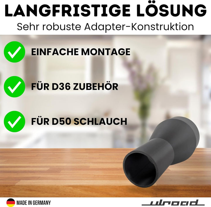 Absaugadapter D 50 D 36 kompatibel mit Festool Staubsauger Adapter D50 D36