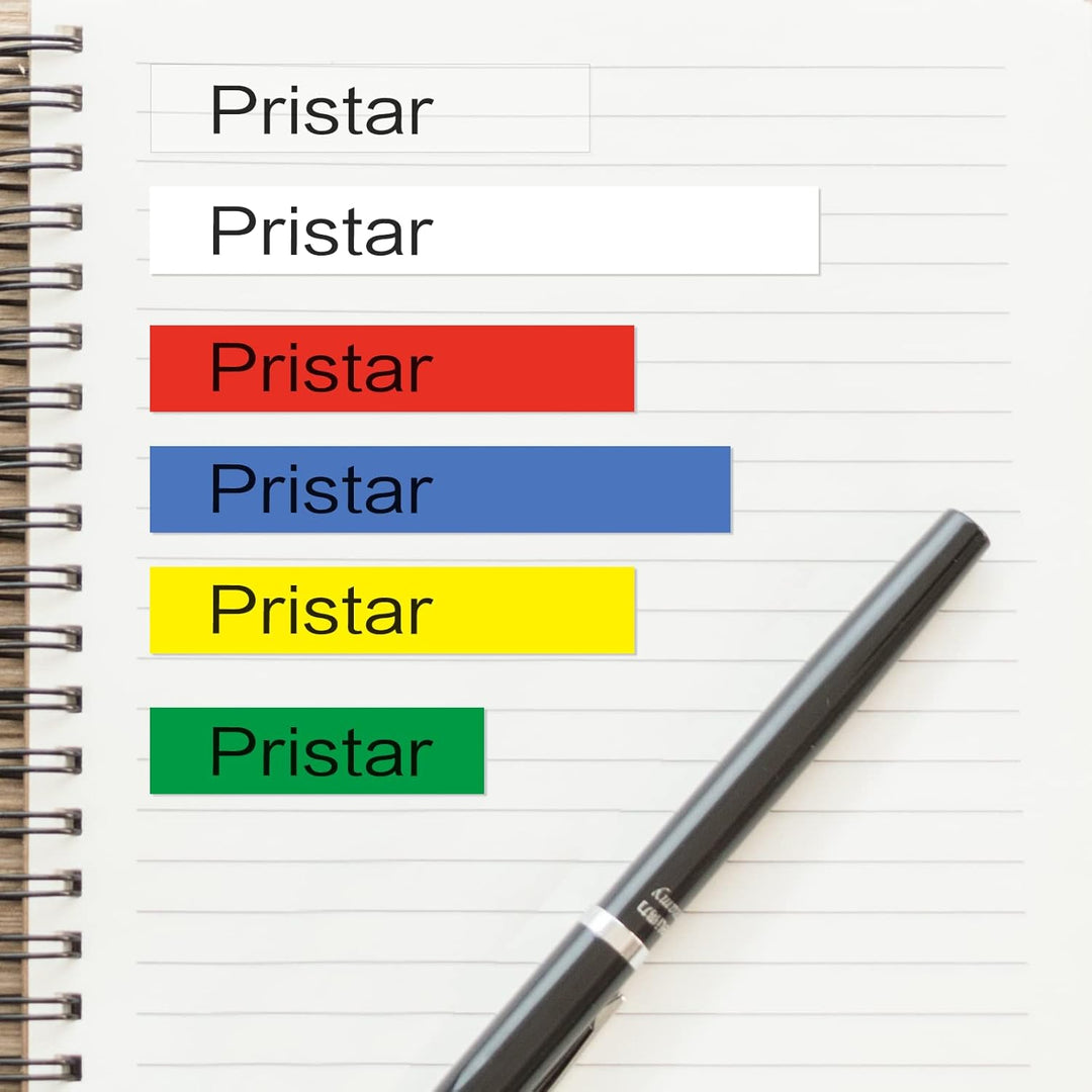 Pristar 6x Kompatible Tze 12mm 0.47 Schriftband für Brother TZe-231 TZe-131 TZe-431 TZe-531 TZe-631