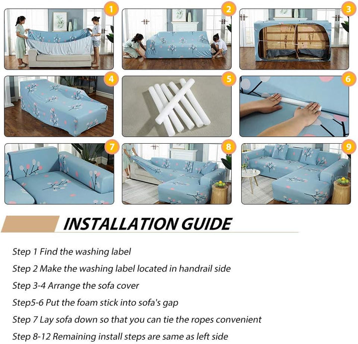 PETCUTE Sofabezüge Stretch Sofaschutz elastisch L-Form Sofa bezug ecksofa Sofabezug Sofaüberwürfe fü