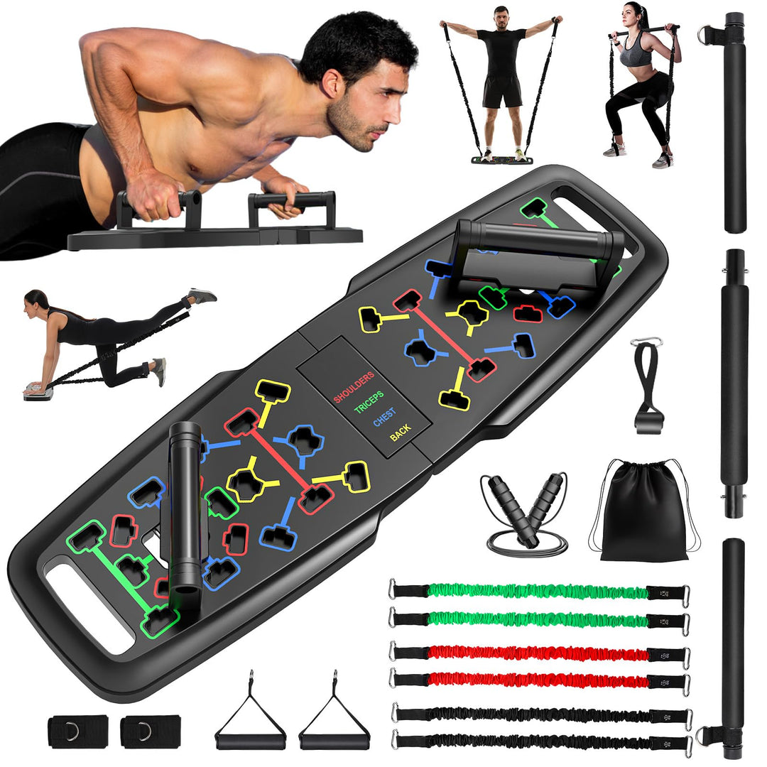 Premium Liegestützbrett Set Liegestützgriffe Push Up Board Verbessertes Konzept 2024 Liegestütze Bre