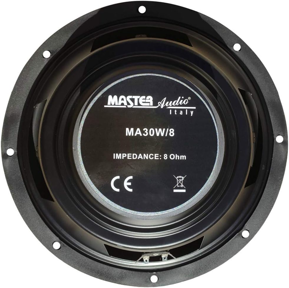 MASTER AUDIO 1 MA30W/8 MA 30W/8 professioneller woofer tieftöner 30,00 cm 300 mm 12" 300 watt rms 60