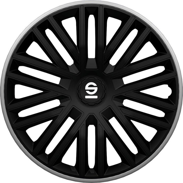 Sparco Radzierblenden Bergamo - 15-Zoll - Schwarz/Grau - Satz mit 4 Stück