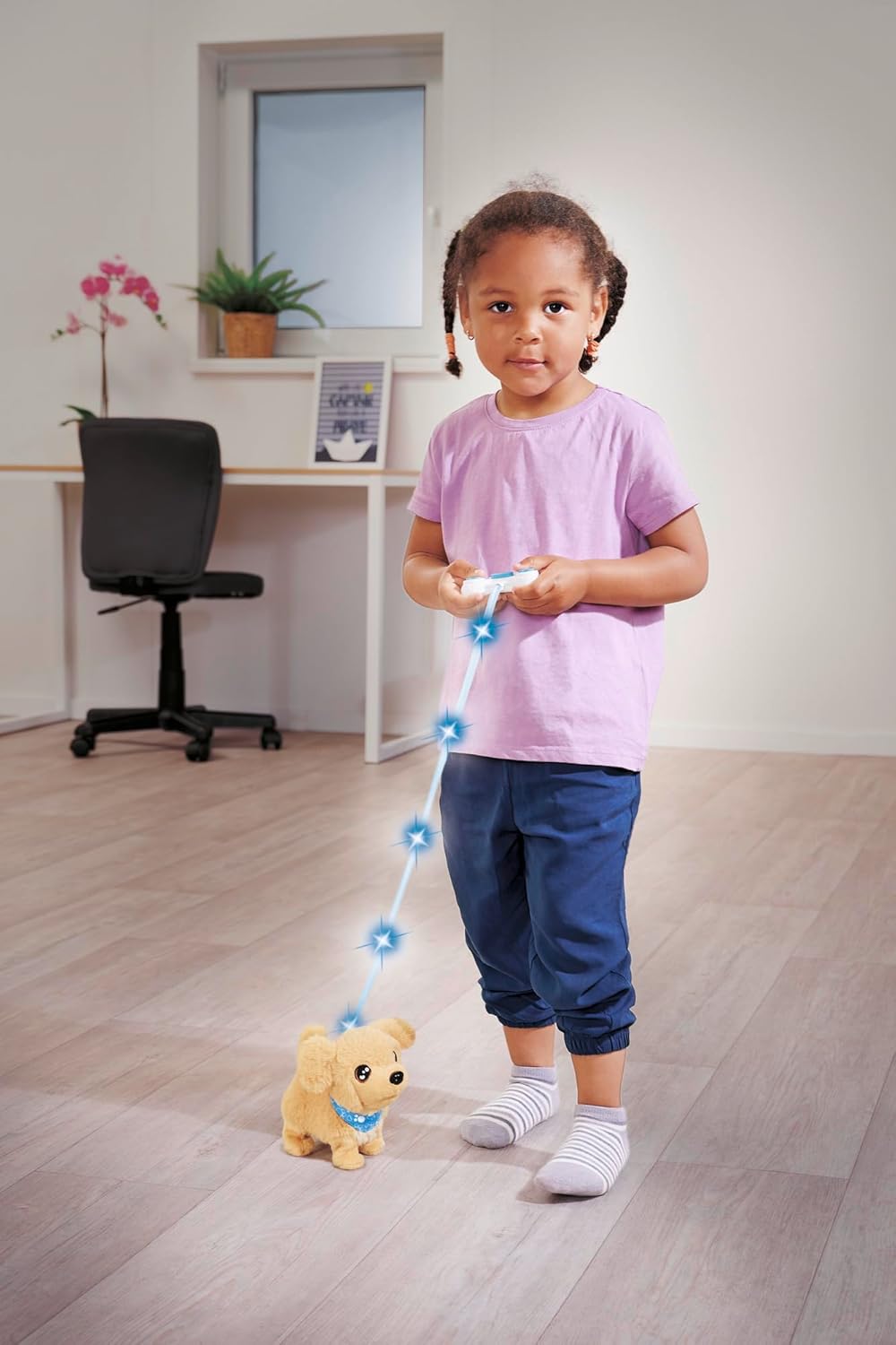 Simba 105890064 - Chichi Love Loomy Golden Retriever (20 cm) - interaktiver Spielzeug-Hund für Kinde