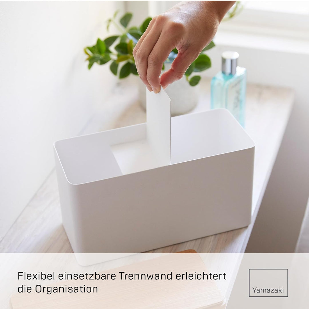 Sanitary storage box - Rin - natural Weiss, Weiss