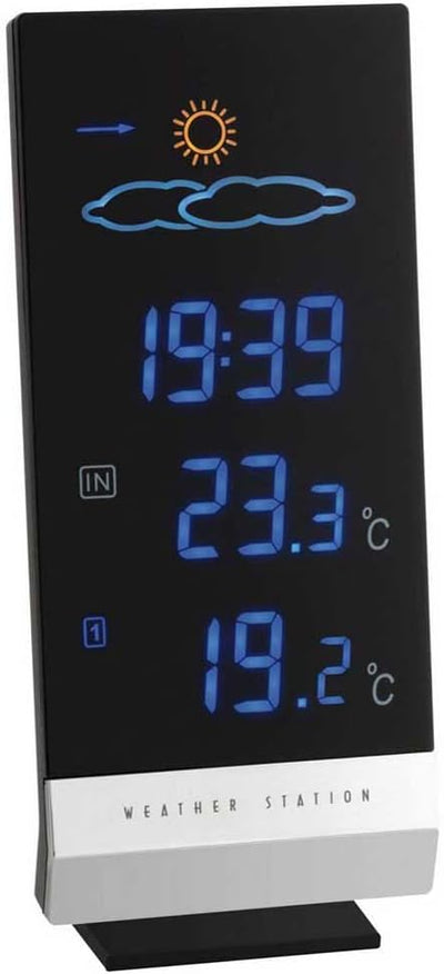 TFA Dostmann Lumax Funk Wetterstation, mit Farbdisplay, Aussen- und Innentemperatur, Wettervorhersag