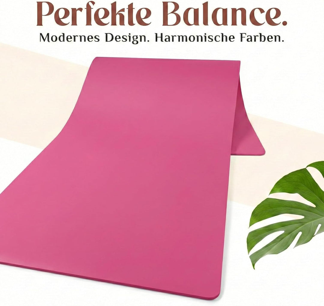 Premium Yoga-Matte aus hautfreundlichem ECO TPE-Material 185 x 60 x 0,6cm (gross) - Boho Style Gymna