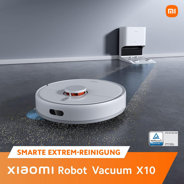Xiaomi X10 Robot Vacuum Cleaner with Automatic Suction Station and Wiping Function, 4000 Pa, up to 1