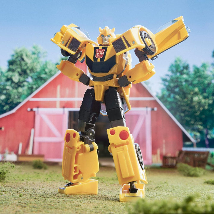 Transformers Spielzeug EarthSpark Deluxe-Klasse Bumblebee, 12,5 cm grosse Action-Figur, Roboterspiel