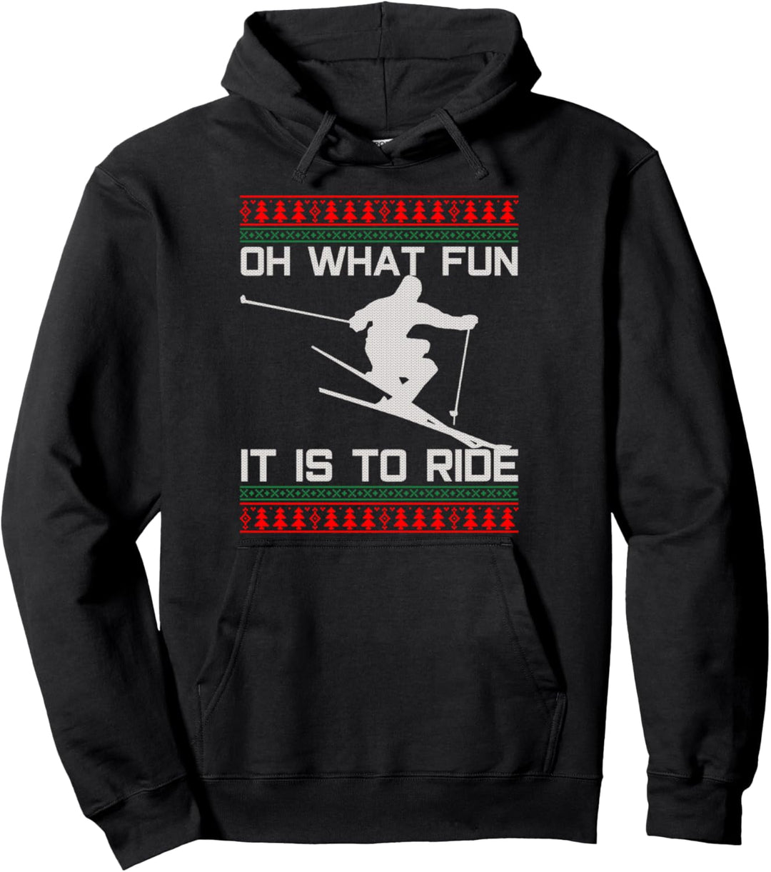 Ski Ugly Christmas - Weihnachten Lustig Skifahrer Geschenk Pullover Hoodie