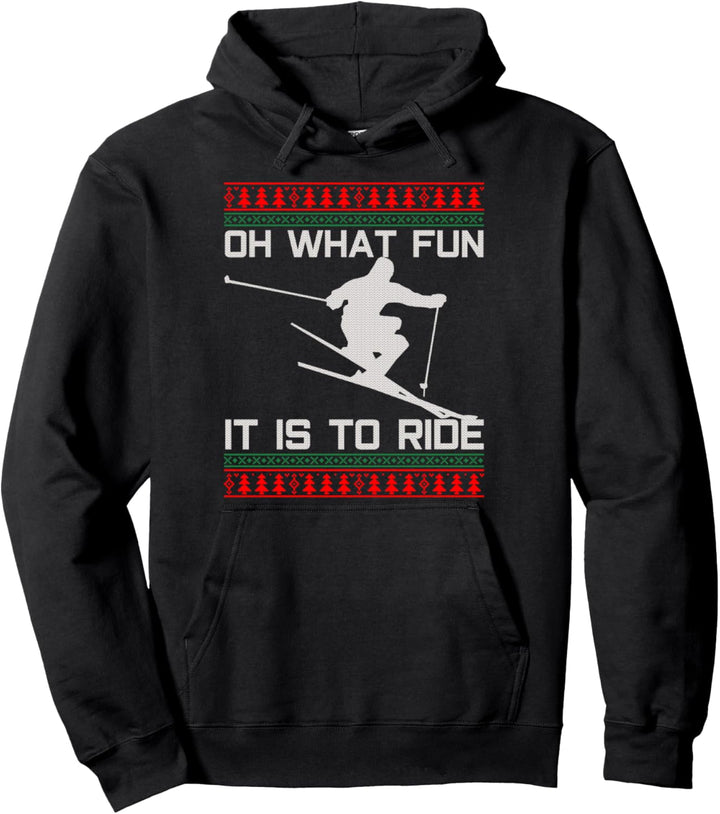 Ski Ugly Christmas - Weihnachten Lustig Skifahrer Geschenk Pullover Hoodie