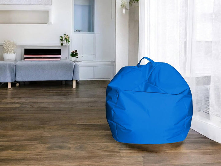 Dmora Eleganter Sitzsack, blaue Farbe, Masse 65 x 50 x 65 cm Blu, Blu