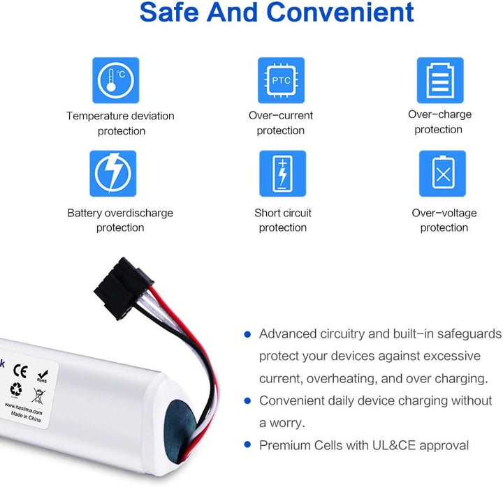 NASTIMA 12V 5000mAh Li-Ion Akku Ersatz Kompatibel mit Neato Botvac D Serie D85, D80, D75 und Botvac
