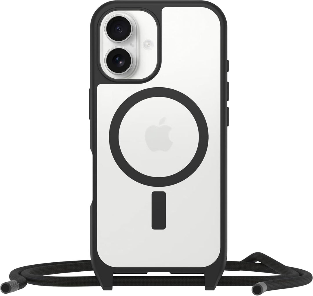 OtterBox React Necklace Hülle mit MagSafe für iPhone 16, Hülle mit Verstellbarer und Abnehmbarer Han