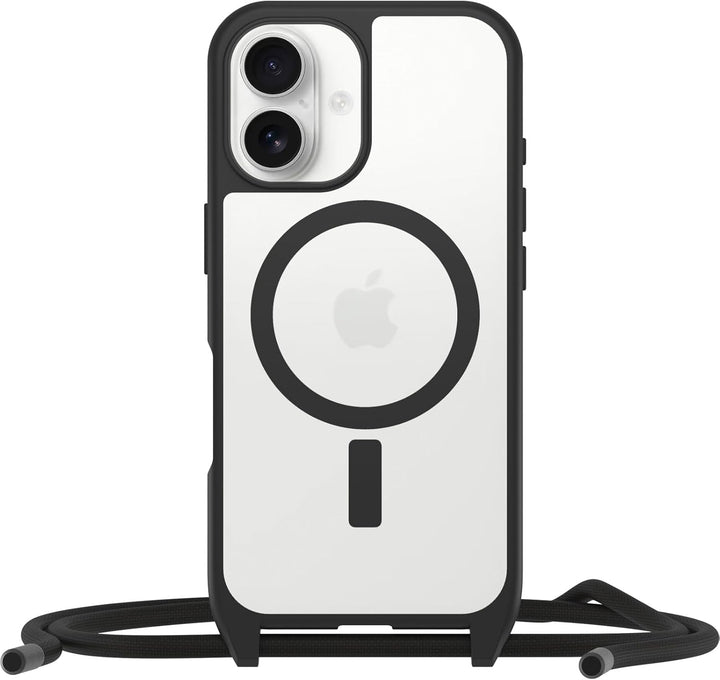 OtterBox React Necklace Hülle mit MagSafe für iPhone 16, Hülle mit Verstellbarer und Abnehmbarer Han