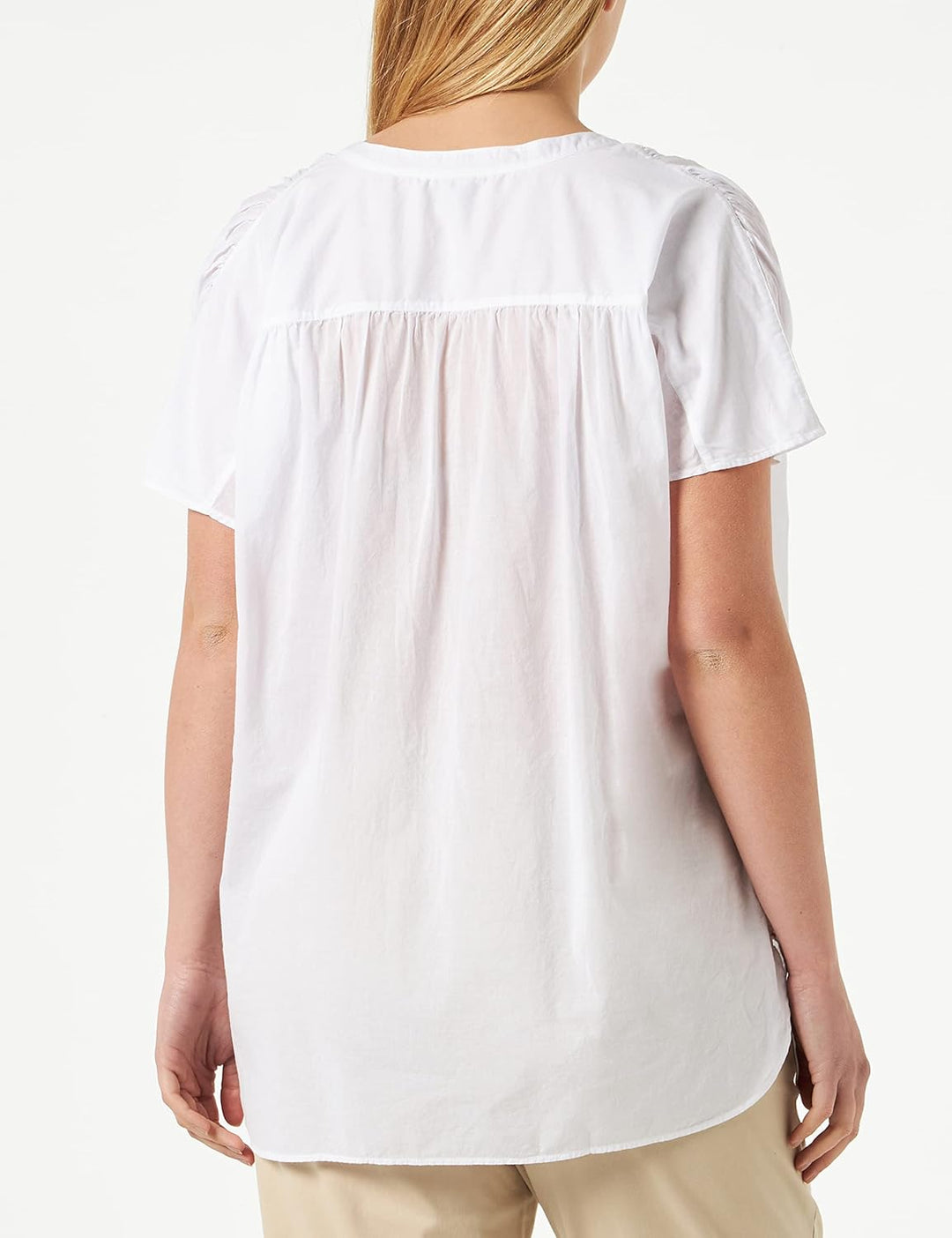 BOSS Damen C_beffania Blouse 42 White100, 42 White100