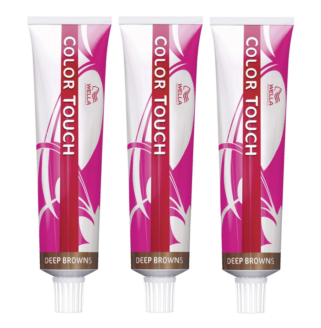 3er Wella Professionals Color Touch 6/77 Dunkelblond Braun Intensiv 60 ml braun 60ml, braun 60ml