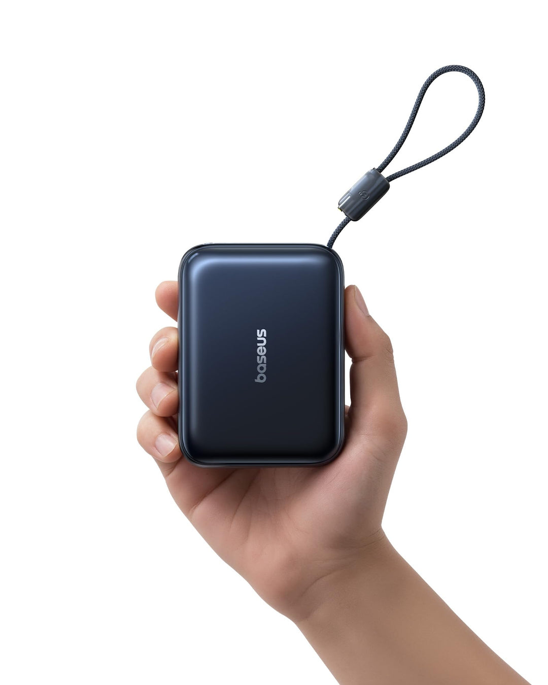 Baseus AC22 Mini Powerbank 20000mAh, 45W PD Power Bank Klein mit Integriertem USB-C Kabel, Externe H