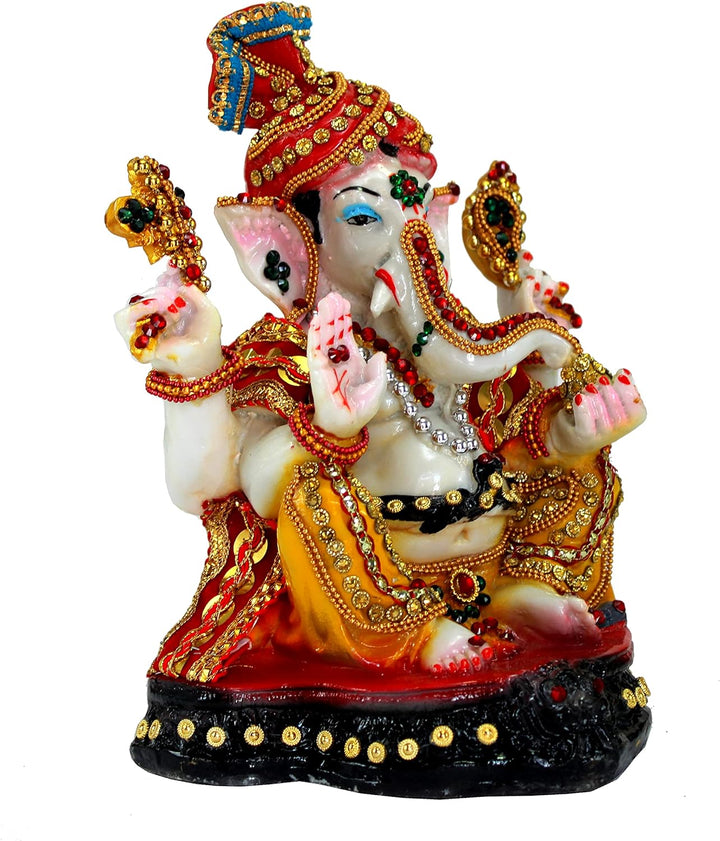 eSplanade Ganesha Ganesha Ganpati Murti Idol Statue aus Kunstharz (21 cm) | Pooja Idolen | Heimdekor