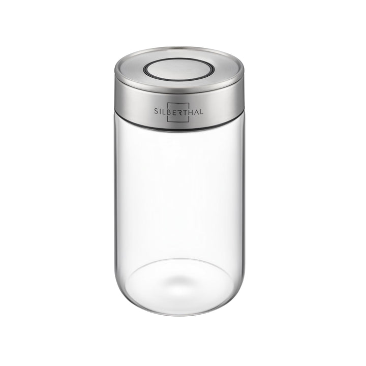 SILBERTHAL Vorratsdosen Glas mit Deckel 1000 ml - Vorratsgläser mottensicher für luftdichte & auslau