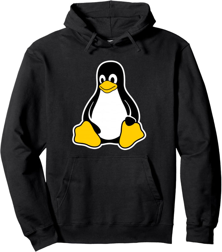 Linux Tux Penguin Mascot Open Source Software Engineer Pullover Hoodie