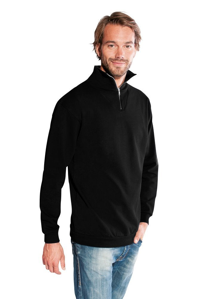 Troyer Sweatshirt Herren, Schwarz, XL