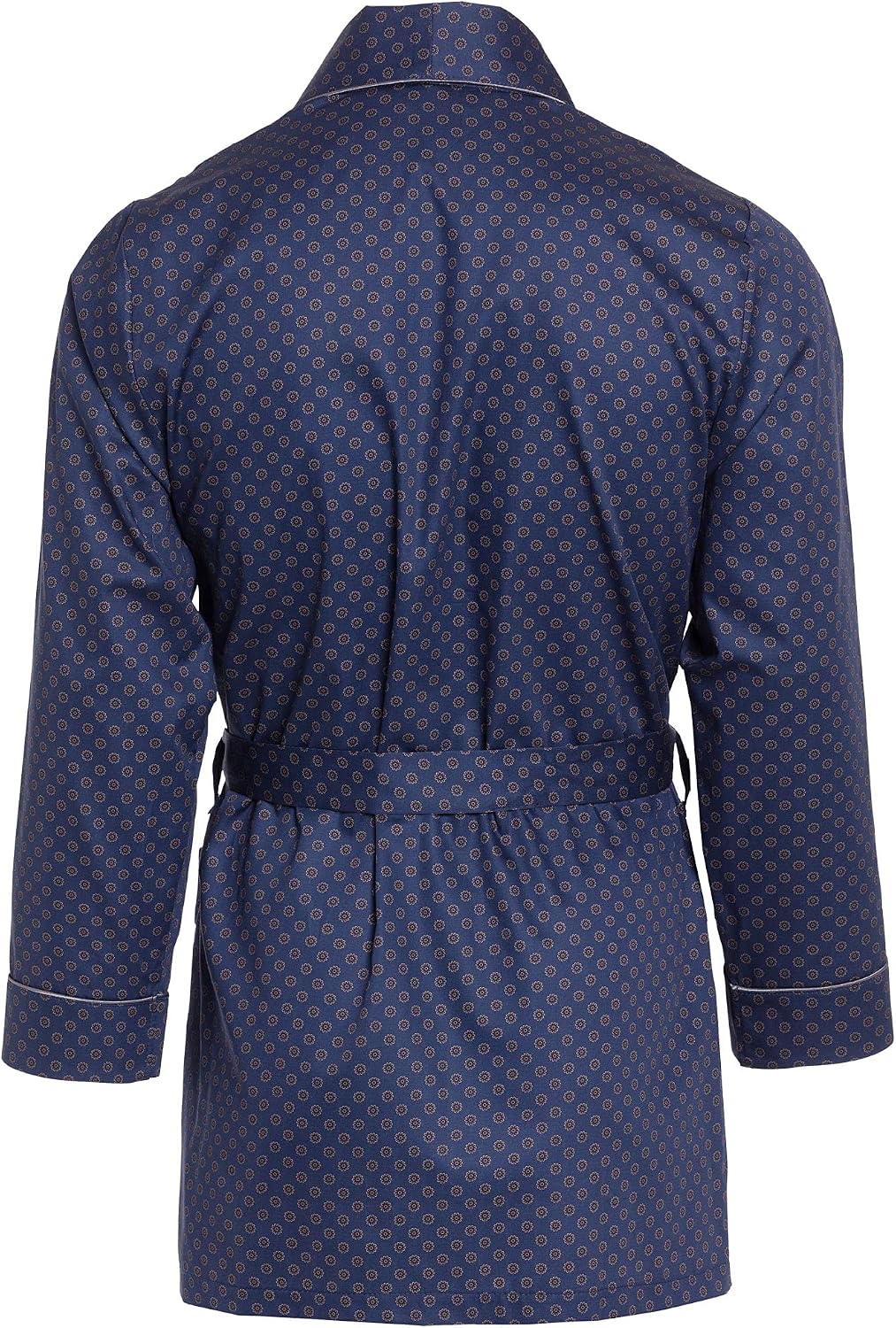 Herren Morgenmantel – kurz – Bademantel Revise RE-509 - Elegant - 100% Baumwolle S Dunkelblau C10, S