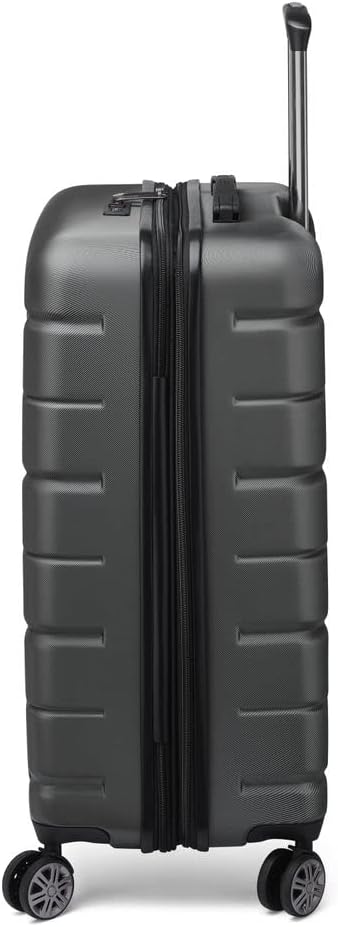 DELSEY PARIS Meteor Kabinenkoffer, schmal, 4 Doppelrollen, 55 cm, für Erwachsene, Unisex, Purpur-08