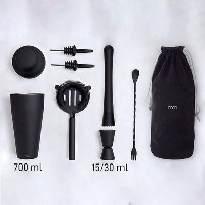 Mikamax - Cocktail Shaker Set - Cocktail Shaker - Cocktail Maker - Cocktailset - inkl. Rezeptbuch -