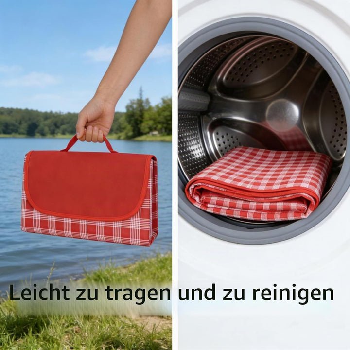 Picknickdecke wasserdichte Sanddichte Stranddecke Grosse 150x200cm Campingdecke Picknickmatte Campin