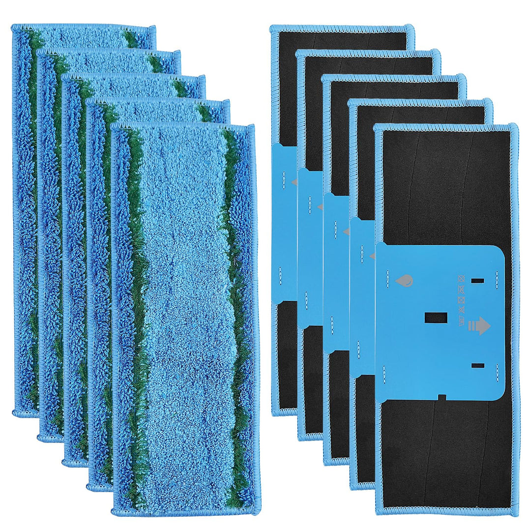 10 Stück Waschbare Wischpads für Braava Jet M6 (m6134), Mikrofaser Reinigungskissen Wischauflagen Mo