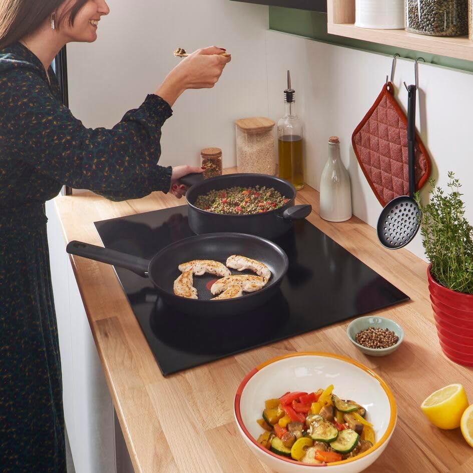 Lagostina Rigenera Green Wok Antihaftbeschichtung aus 100% recyceltem Aluminium Ø 28 cm, Induktionsp