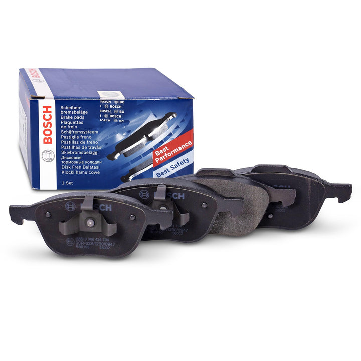 Bosch BP935 Bremsbeläge - Vorderachse - ECE-R90 Zertifizierung - vier Bremsbeläge pro Set Single, Si